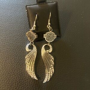 Silver Winged Earrings